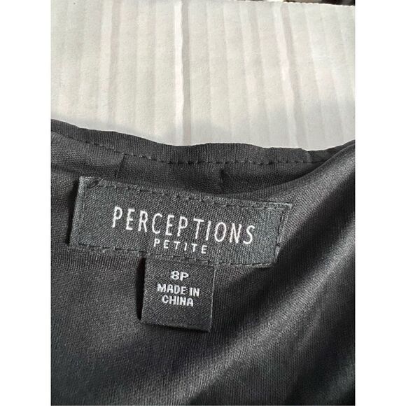 Perceptions size 8P sleeveless pleated pullover dress - Picture 8 of 10